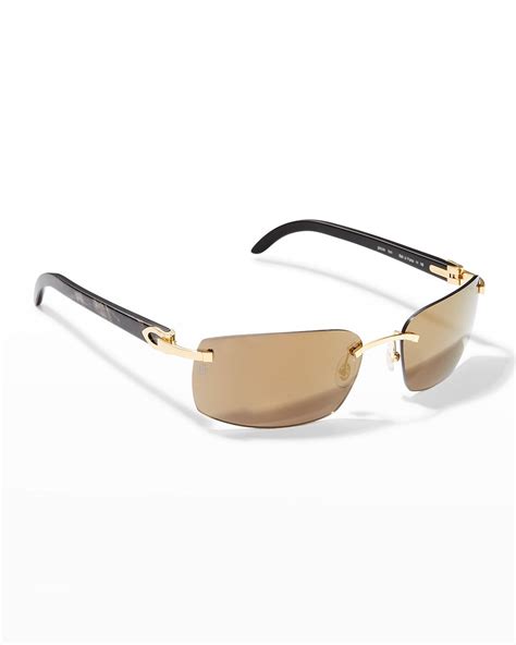 cartier sunglasses men's price|cartier rimless eyeglasses for men.